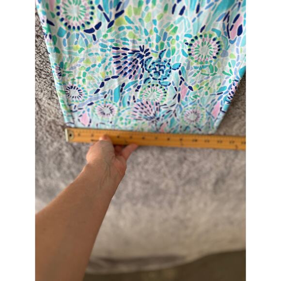 Lilly Pulitzer NWT Lorena Breezy Palazzo Blue Ibiza Open Water Pants M - Picture 12 of 12